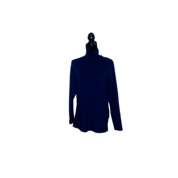 #C28 Women’s Dark Blue Stretch Tee Turtleneck - Picture 6 of 6